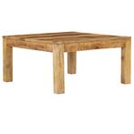 vidaXL Salontafel 80x80x40 cm massief mangohout, 50 tot 100 cm, Verzenden, Nieuw, 50 tot 100 cm