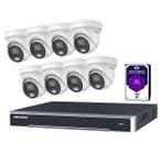 ColorVu IP set, 24/7 Fulltime kleur, 8 Dome’s met Audio +2TB