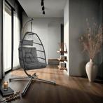 Hangstoel Ariane met standaard en kussens 160kg - donkergrij, Tuin en Terras, Verzenden, Nieuw