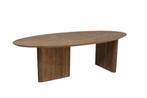 Landelijk Klassiek - Japandi ovaal - eettafel Umesund - Teak, Huis en Inrichting, Tafels | Eettafels, 100 tot 150 cm, Teakhout
