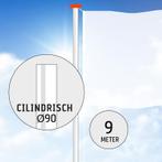 Aluminium vlaggenmast 9 meter Ø 90mm., Nieuw