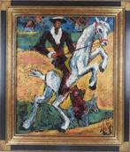 Henry Maurice DAnty (1910-1998) - Don Quichotte - la charge, Antiek en Kunst, Kunst | Schilderijen | Klassiek