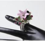 Design Ring Zilver Floral ring 2 stuks, Hobby en Vrije tijd, Knutselen, Ophalen of Verzenden, Nieuw