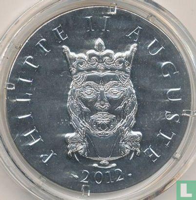 Frankrijk 10 euro 2012 (PROOF) Philippe II Auguste, Postzegels en Munten, Munten | Europa | Euromunten, Losse munt, 10 euro, Goud