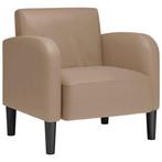 Fauteuil Cappuccino 54cm Kunstleer | Tweedekansje | OP=OP, Huis en Inrichting, Fauteuils, Modern/Traditioneel, Minder dan 75 cm