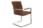 industrieele sledestoel LOFT vintage bruin met armleuning, Ophalen of Verzenden, Nieuw