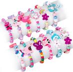 Kinderarmbanden Set van 12- Houten Sieraden met, Hobby en Vrije tijd, Knutselen, Verzenden, Nieuw