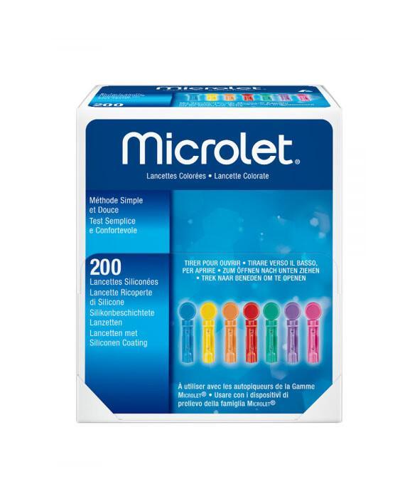 Microlet Colour Lancetten 30G - 200 stuks, Diversen, Verpleegmiddelen, Nieuw, Verzenden