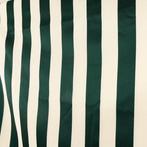 Groen en beige banden - Elegante stof - Glanzend en