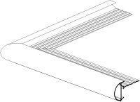 Roval aluminium kraaltrim buitenhoek 60 x 50 mm, Doe-het-zelf en Verbouw, Overige Doe-het-zelf en Verbouw, Ophalen of Verzenden