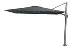 Platinum Nexus T2 zweefparasol Premium 3x3 - Faded black, Tuin en Terras, Verzenden, Nieuw, Zweefparasol, Kantelbaar