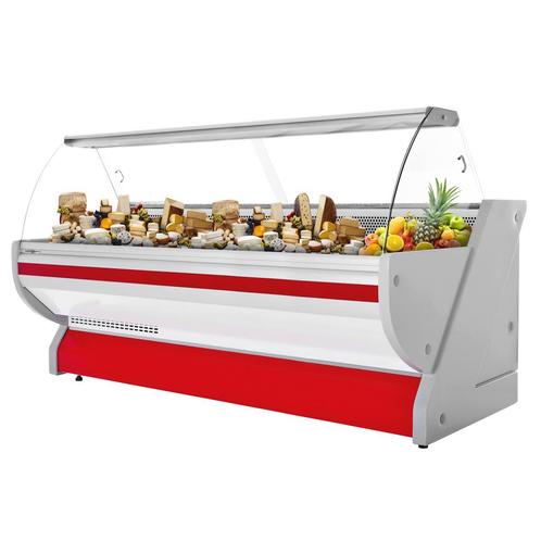 GGM Gastro | Koeltoonbank - 3000mm - met verlichting - Rood, Zakelijke goederen, Horeca | Meubilair en Inrichting, Nieuw in verpakking