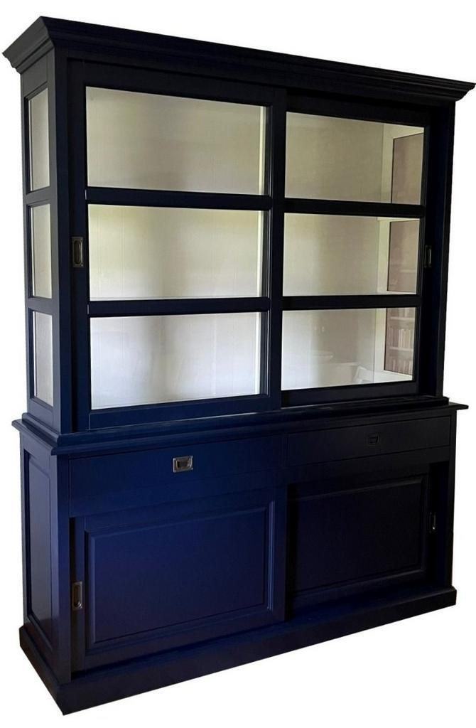 Buffetkast staalblauw Putten 180cm, Huis en Inrichting, Kasten | Buffetkasten, Ophalen of Verzenden