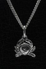 Zilveren Sterrenbeeld Kreeft ketting hanger - klein, Verzenden, Nieuw