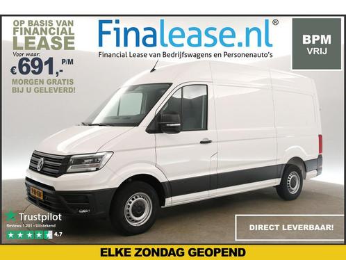 Volkswagen Crafter 35 2.0 TDI L3H3 BPM Vrij 141PK €691pm, Auto's, Bestelauto's, Lease, Handgeschakeld, Diesel, Volkswagen, Wit