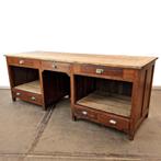 Industrieel oud bureau | Vintage Werkbank | Aanrechtkast