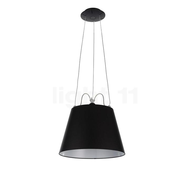 Artemide Tolomeo Mega Sospensione, frame zwart/lampenkap zwa, Huis en Inrichting, Lampen | Hanglampen, Nieuw, Verzenden
