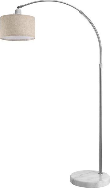 Booglamp – Stoffen Kap – Marmeren Voet - 150-175 cm- Bei beschikbaar voor biedingen