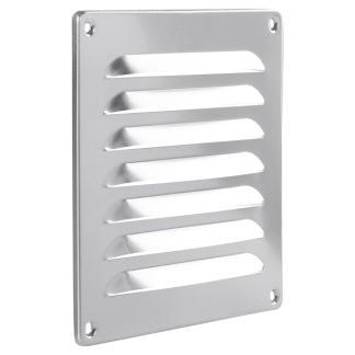 Schoepenrooster | Starx | 16 x 16 cm (Aluminium, Zilver), Doe-het-zelf en Verbouw, Ventilatie en Afzuiging, Nieuw, Verzenden