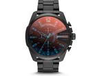 Diesel Mega Chief DZ4318 Herenhorloge 51 mm - Zwart, Verzenden, Nieuw