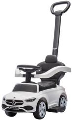 Eco Toys Wit Mercedes Benz Loopauto met Duwstang 668, Verzenden, Nieuw, Loopvoertuig