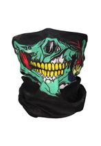 Sjaal Skull Colsjaal Zwart Groen Geel Rood Col Masker Doodsk, Ophalen of Verzenden, Nieuw, Carnaval