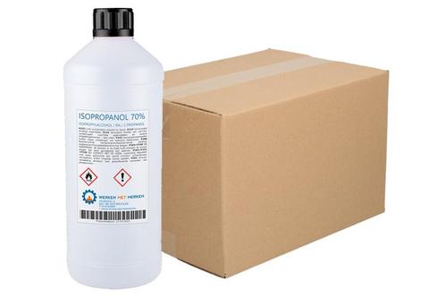 Wmm Chemie Isopropanol 70 12x 1 liter, doos, Doe-het-zelf en Verbouw, Overige Doe-het-zelf en Verbouw, Nieuw, Verzenden