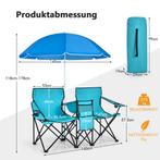 2dekans | Coast campingstoel met parasol dubbele vouwstoel, Ophalen of Verzenden, Zo goed als nieuw