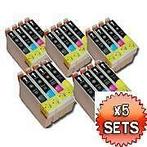 5x Set Epson T1281 t/m T1284 T1285 MET CHIP huismerk €24,95, Nieuw, Epson, Verzenden