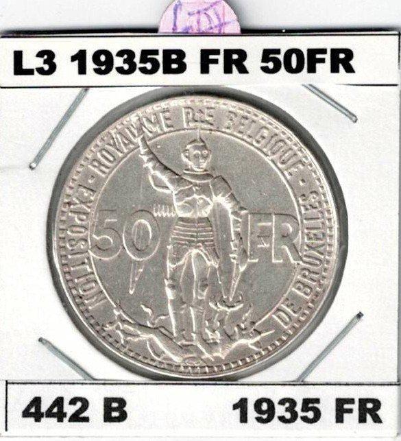 België. Leopold III. 50 Francs 1935VL morin 443A uitstekende, Postzegels en Munten, Munten | Nederland