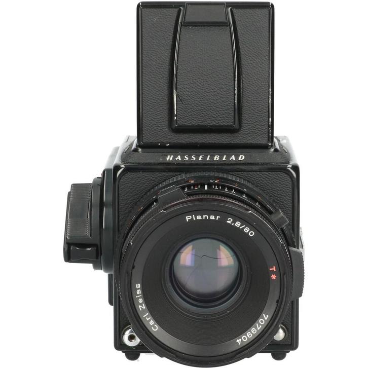 Tweedehands Hasselblad 501C met CF Planar 80/2.8 CM2584, Audio, Tv en Foto, Fotocamera's Analoog, Gebruikt, Ophalen of Verzenden
