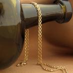 18 Krt. Gouden anker schakel ketting | 47 cm, Ophalen of Verzenden, Gebruikt, Overige kleuren, Goud