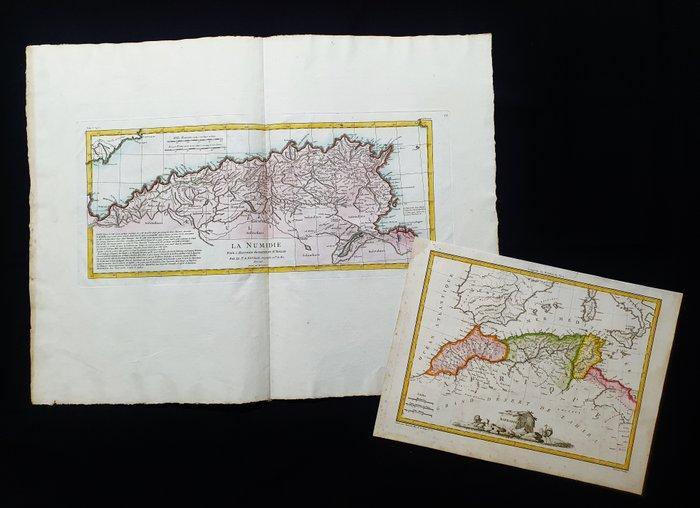 Afrika - [LOT van 2] - Noord-Afrika / Algerije / Tunesië /, Boeken, Atlassen en Landkaarten