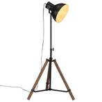 vidaXL Vloerlamp 25 W E27 75x75x90-150 cm zwart, Huis en Inrichting, Lampen | Overige, Verzenden, Nieuw