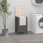 vidaXL Wasmand 44x44x76 cm massief grenenhout grijs, Verzenden, Nieuw