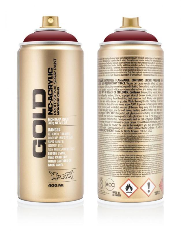 Montana Gold G3060 Royal Red 400 ml, Doe-het-zelf en Verbouw, Verf, Beits en Lak, Nieuw, Ophalen of Verzenden