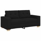 Loveseat Bank 140cm Zwart | Retourdeal 43% Korting, Minder dan 75 cm, 150 tot 200 cm, Ophalen of Verzenden, Rechte bank