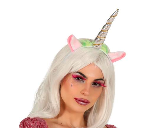 Unicorn Tiara Zilver, Hobby en Vrije tijd, Feestartikelen, Nieuw, Verzenden