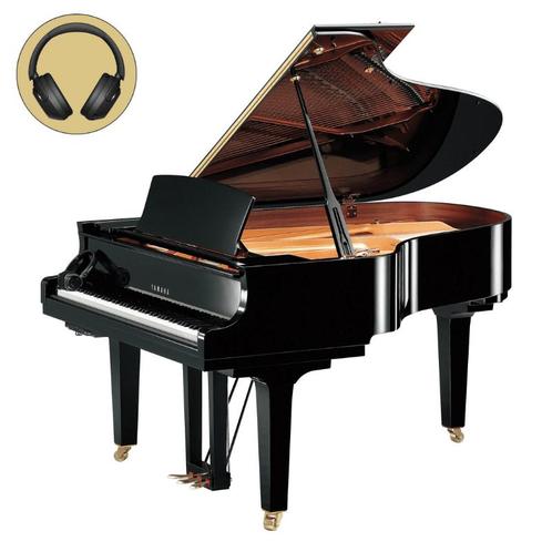 Yamaha C3X SH3 PE messing silent vleugel (zwart hoogglans), Muziek en Instrumenten, Piano's
