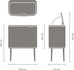 Brabantia Bo Touch Bin Prullenbak - 3 x 11 liter -, Huis en Inrichting, Woonaccessoires | Overige, Verzenden, Zo goed als nieuw
