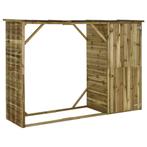 vidaXL Tuinschuur 253x80x170 cm grenenhout, Verzenden, Nieuw