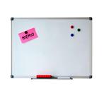 Whiteboard magnetisch 90 x 120 cm met pennengoot, Huis en Inrichting, Woonaccessoires | Memoborden, Nieuw, Ophalen of Verzenden