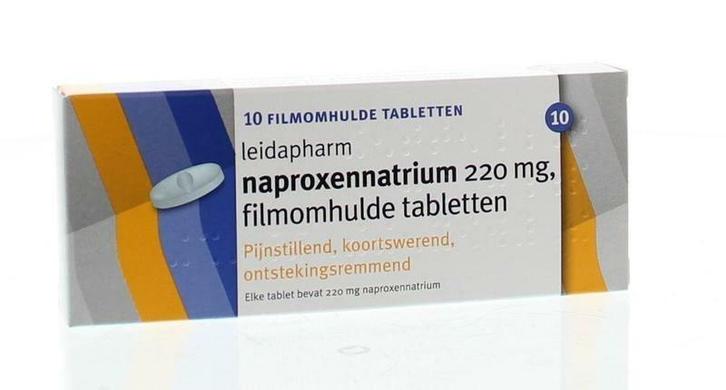 Naproxennatrium HTP 220 mg, omhulde tabletten - 10 tabletten, Diversen, Verpleegmiddelen, Nieuw, Verzenden