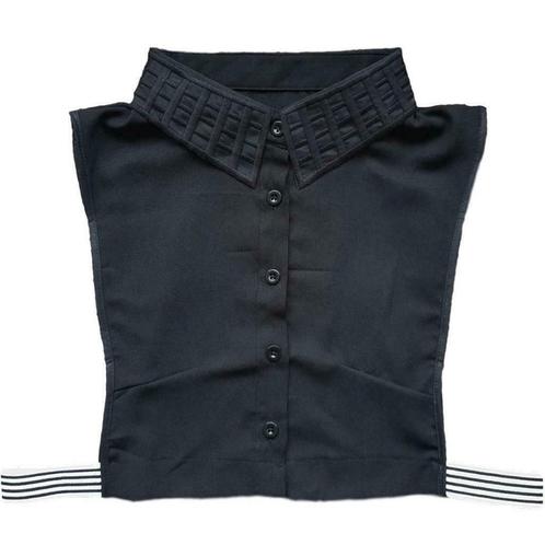 Zwart los kraagje met puntkraag | kraagjes kopen?, Kleding | Dames, Blouses en Tunieken, Zwart, Nieuw, Maat 42/44 (L), Verzenden