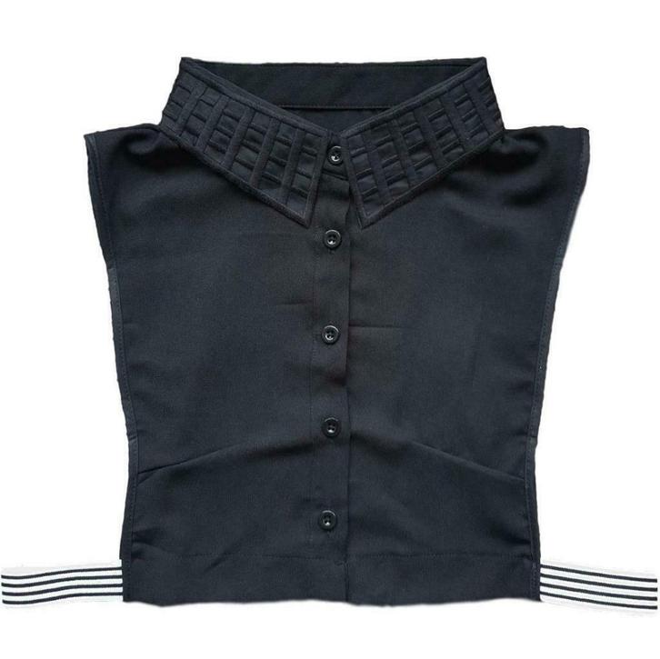 Zwart los kraagje met puntkraag | kraagjes kopen?, Kleding | Dames, Blouses en Tunieken, Zwart, Nieuw, Maat 42/44 (L), Verzenden