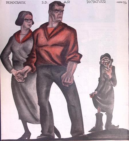 Het dictatuur mag niet meedoen op spotprent (lijst optie), Antiek en Kunst, Kunst | Litho's en Zeefdrukken, Verzenden