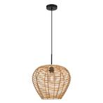 Rotan hanglamp bruin, Irene, Nieuw, Ophalen of Verzenden, Landelijk, Metaal