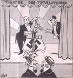Vrij Nederland - Ribbentrop als goochelaar (lijst optie), Verzamelen, Verzenden, Foto of Poster