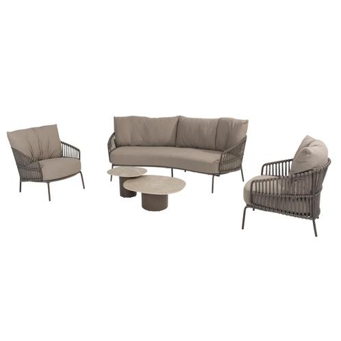 Capalbio stoel bank loungeset 5 delig keramiek terre 4, Tuin en Terras, Tuinsets en Loungesets, Nieuw, Ophalen of Verzenden
