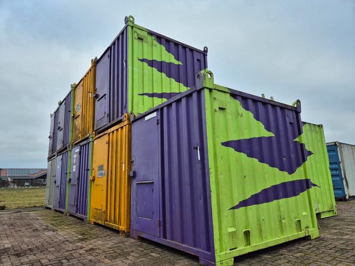 Diverse 8ft. gebruikte opslagcontainers, Zakelijke goederen, Machines en Bouw | Keten en Containers, Verzenden